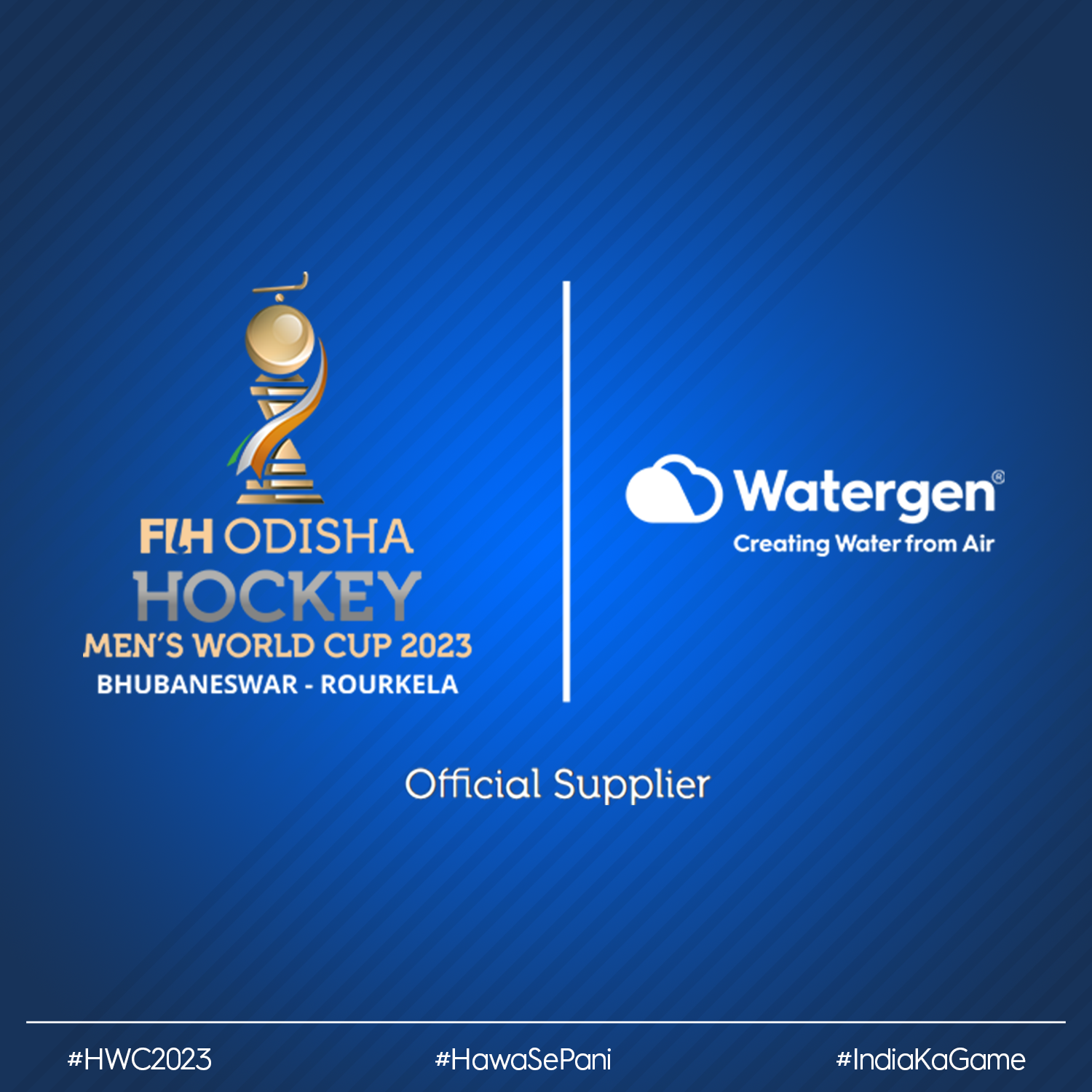 Watergen to Provide ‘Drinking Water from Air’ during the FIH Odisha Hockey Men's World Cup 2023 Bhubaneswar - Rourkela as Sustainability Partner